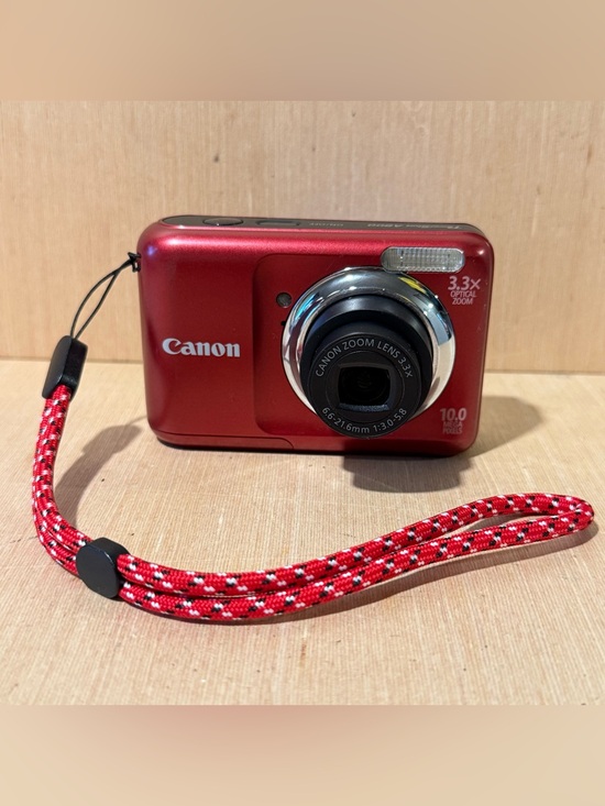 Canon Other - Canon PowerShot A800 10.0MP Digit Camera Red Tested Good w/Batt-SDCard Read Blw!